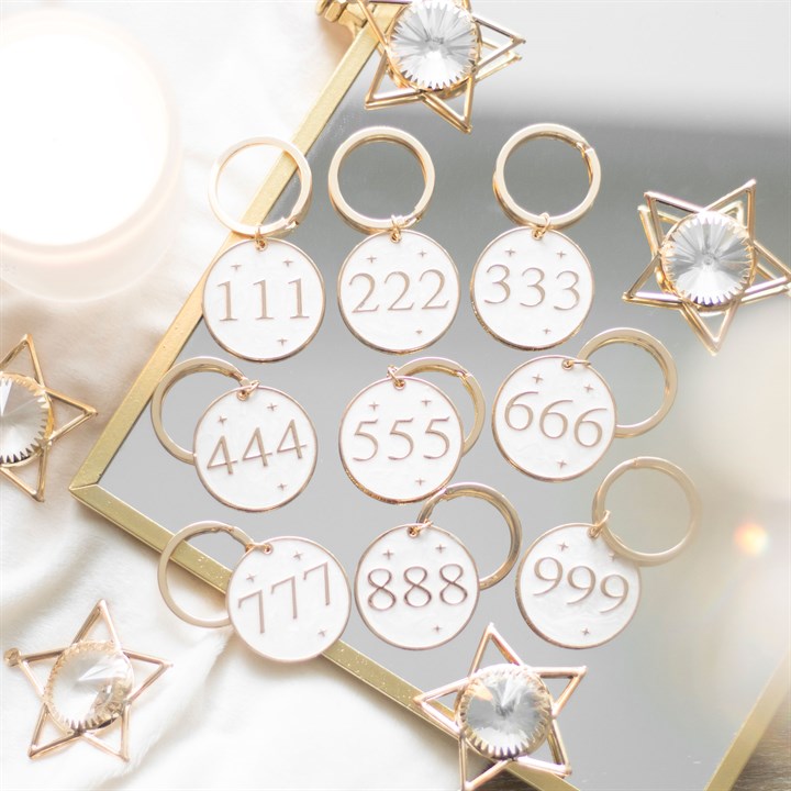 222 Angel Number Keyring