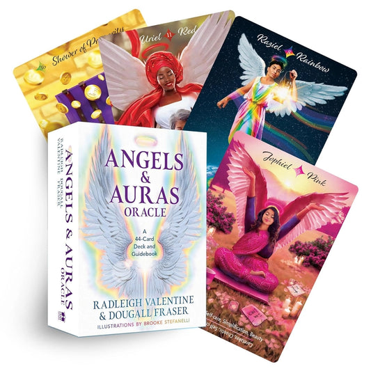 Angels & Auras Oracle Deck – 44 Cards & Guidebook