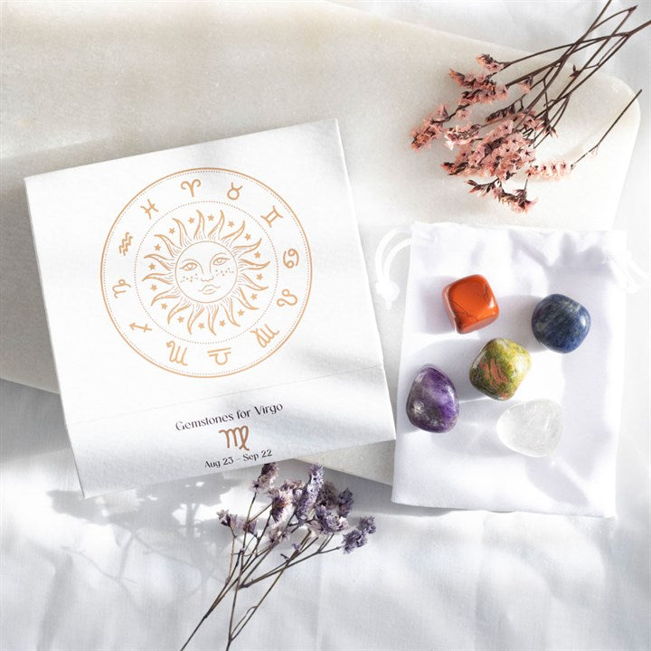 Virgo Crystal Tumbled Stone Set