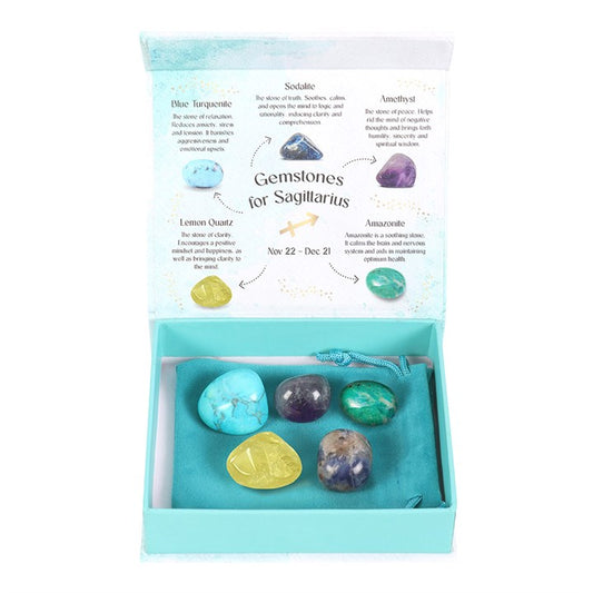 Sagittarius Crystal Tumbled Stone Set