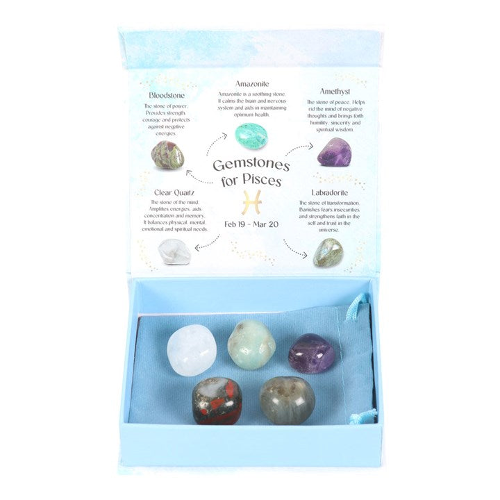 Pisces Crystal Tumbled stone Set