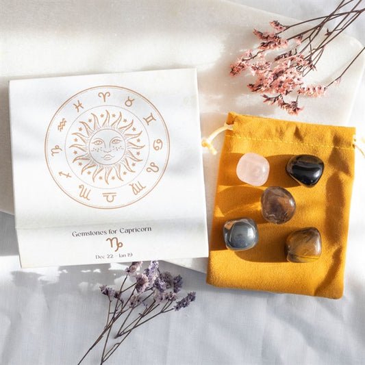 Capricorn Crystal Tumbled Stone Set