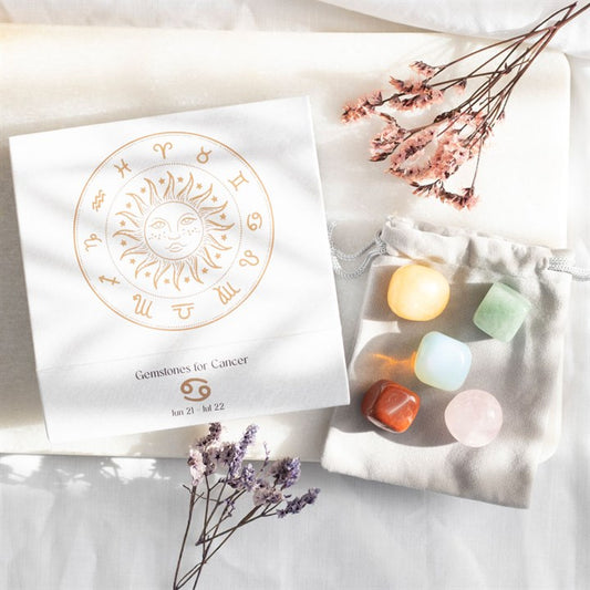 Cancer Crystal Tumbled stone Set