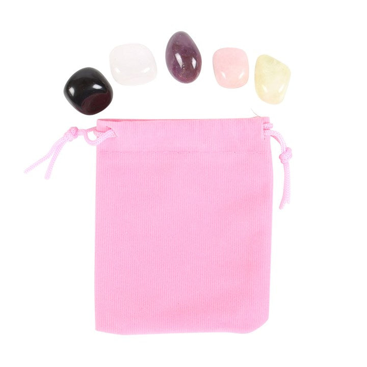 Aries Crystal Tumbled stone Set