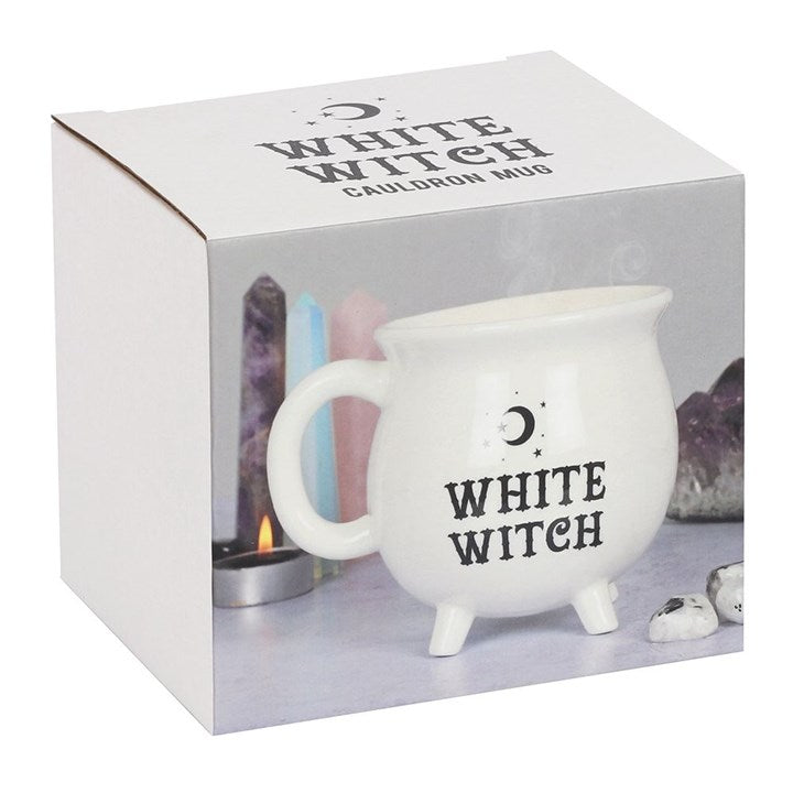 ‘White Witch’ Cauldron Mug – White