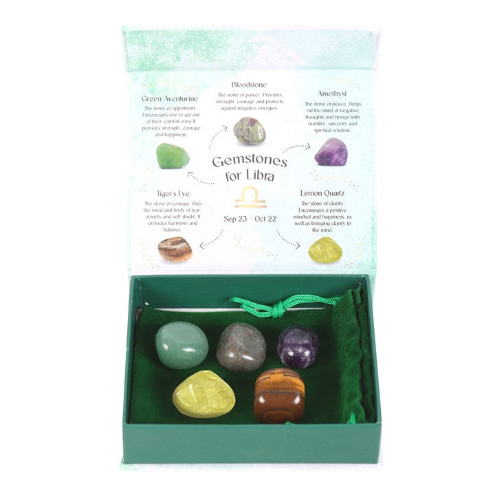 Libra Crystal Tumbled Stone Set