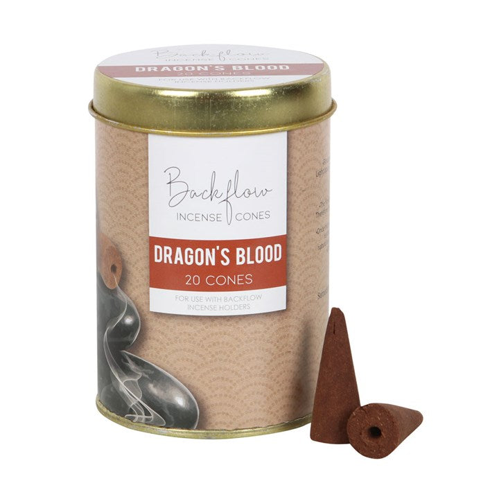 20 Jumbo Dragon’s Blood Backflow Incense Cones