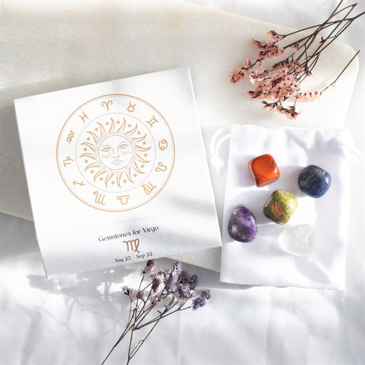 Virgo Crystal Tumbled Stone Set