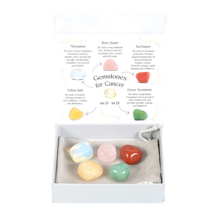 Cancer Crystal Tumbled stone Set