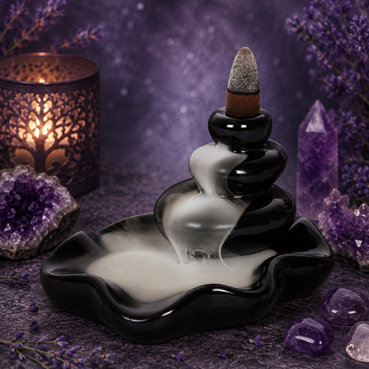 Large Pebbles Backflow Incense Burner