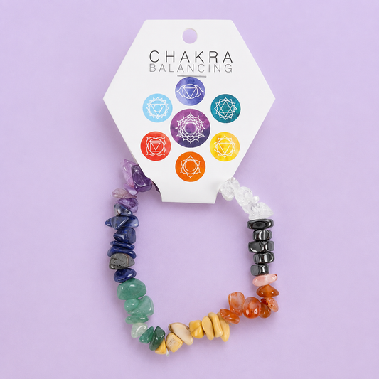 Vibrant Seven Chakra Crystal Bracelet