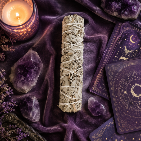 15cm Medium White Sage Smudge Stick Wand