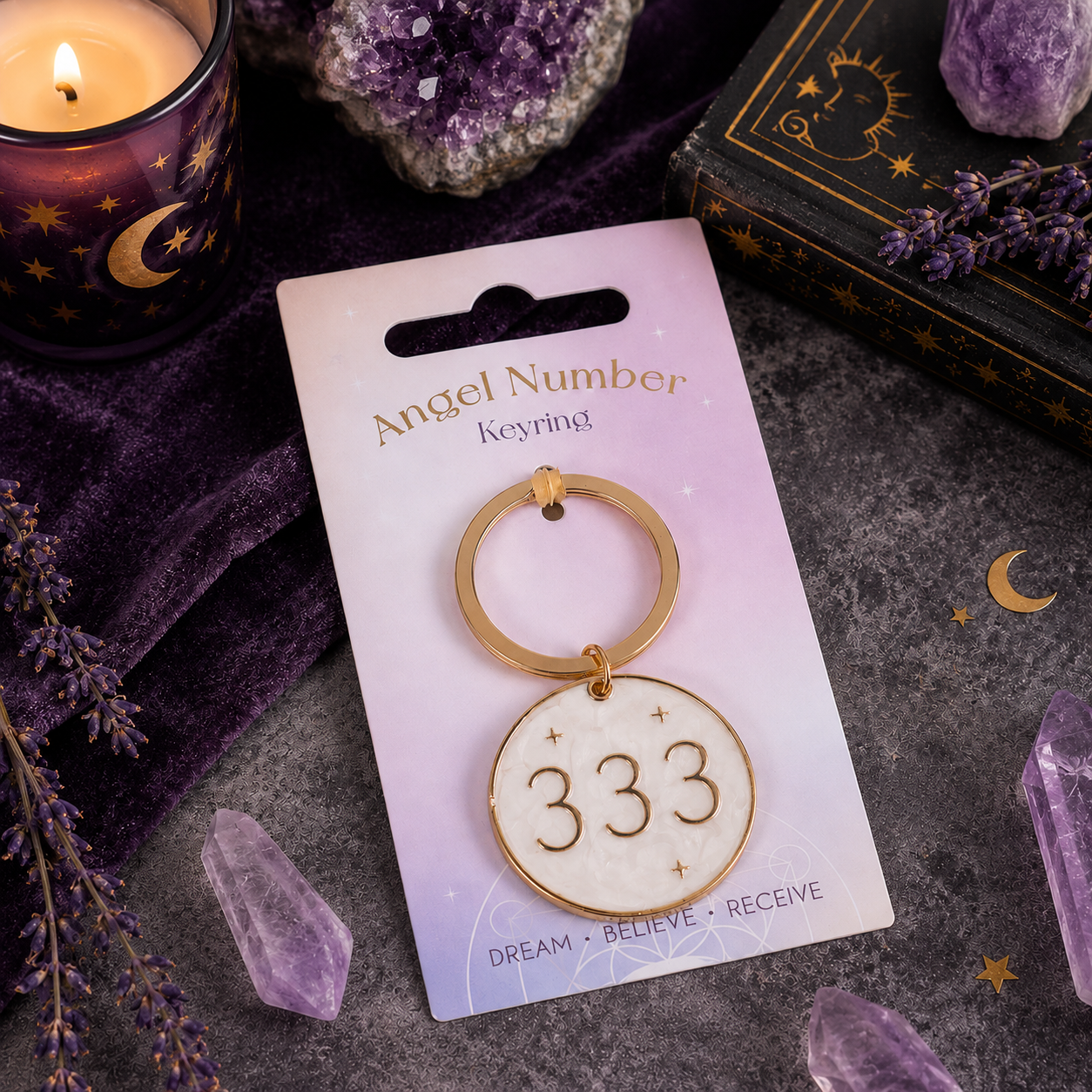 333 Angel Number Keyring – Support & Guidance