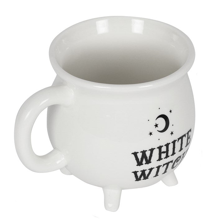 ‘White Witch’ Cauldron Mug – White