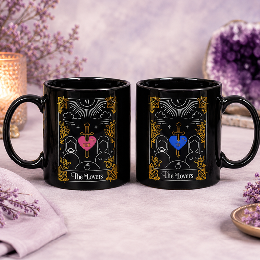 The Lovers’ Tarot Couple’s Mug Set – Set of 2